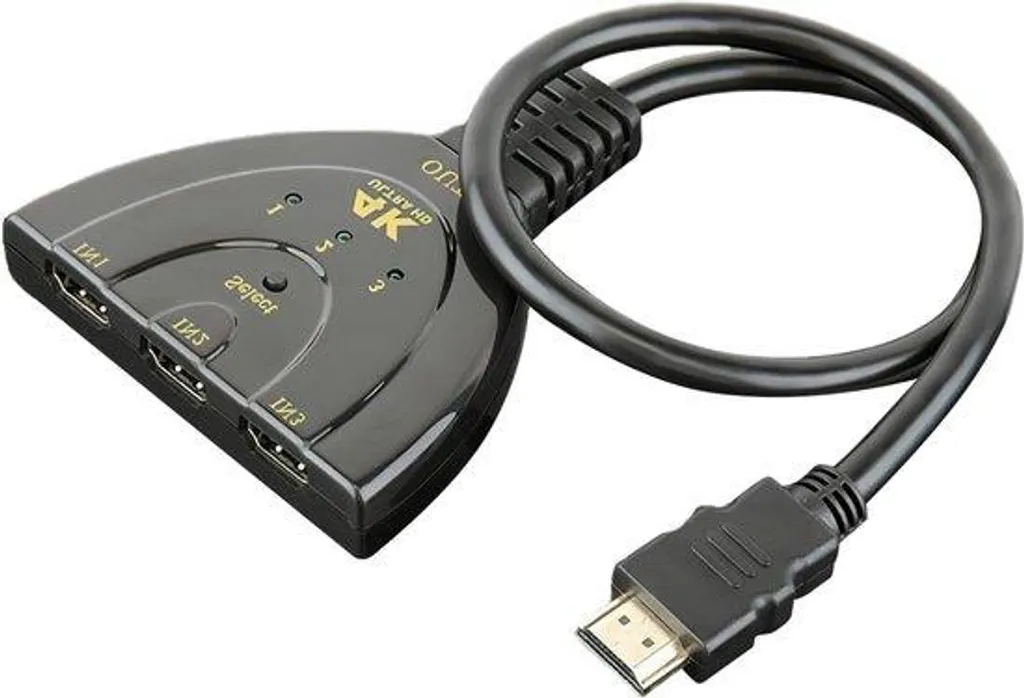 Switch HDMI 4K 3 vers 1 avec support HDCP 2.2 pour TV et Console de Jeu