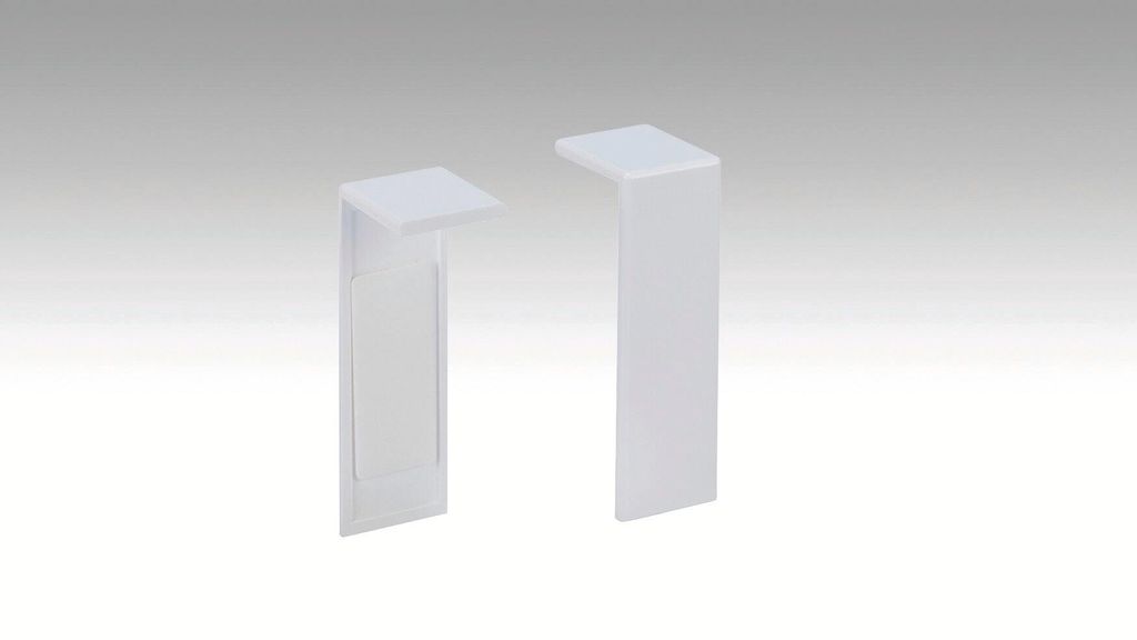 2 Pack | Verbindungsstück Weiß 02001 für Sockelleisten 8 PK-18 PK