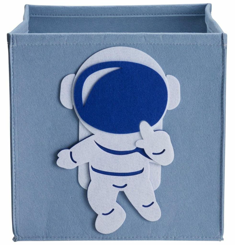 HOWHOMELY | Spielzeugkiste - Regalbox - blau - 30 x 30 cm - Aufbewahrungsbox - für Spielzeug - Kinderzimmer