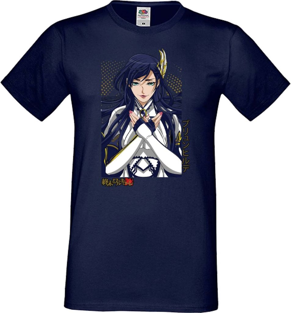 Herren T-Shirt Anime Manga Record Of Ragnarok, Man 2XL / Dunkelblau