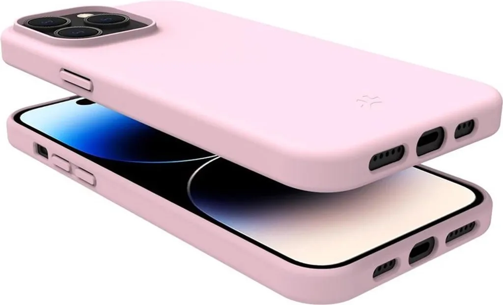 Coque iPhone 15 Pro Celly Rose - Finition Soft Touch et Design Slim - 2