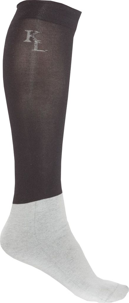 Kingsland Turnierstrümpfe CLASSIC, schwarz-grau, Kin18_FS_Gr.:42/46