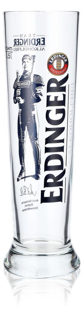 Erdinger Bier Glas 0,5l Weißbierglas Editionsglas Andi Produktbild 