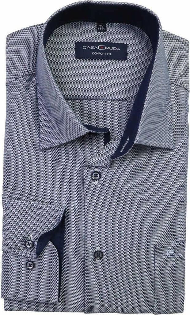 Casa Moda - Comfort Fit - Herren Hemd mit Kent-Kragen (303523300), Größe:40, Farbe:Blau (100)