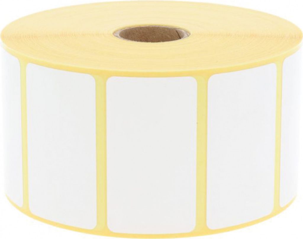 Thermoetiketten Thermo-Top,weiß,permanent kleb.,25,4mm,57,15x31,75mm,2100/Rolle