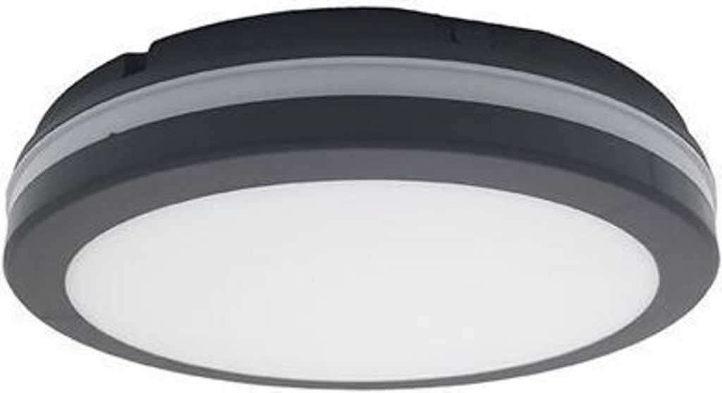 Solight Schwarze LED-Decken-/Wandleuchte 18-26W IP65 CCT WO820