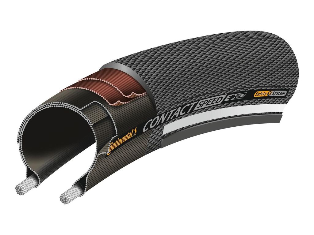 Continental Reifen ContiContact Speed Reflex 28x1.25 Zoll 32-622 sw. Skin Refl. E-25