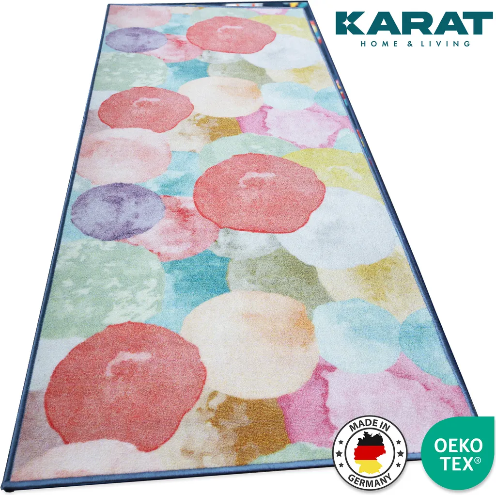 Tapis enfant antistatique Sugar Ballons 80x350 cm motifs fusées