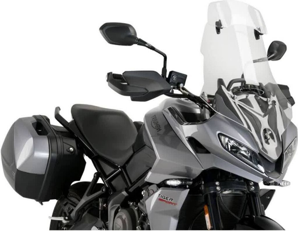 PUIG 21403W Tourenscheibe mit Spoilerscheibe passend fuer TRIUMPH TIGER SPORT 660 Transparent
