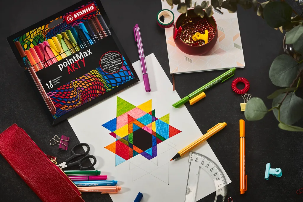 STABILO pointMax ARTY 24 Colori - Penne per Appunti e Studio - 8
