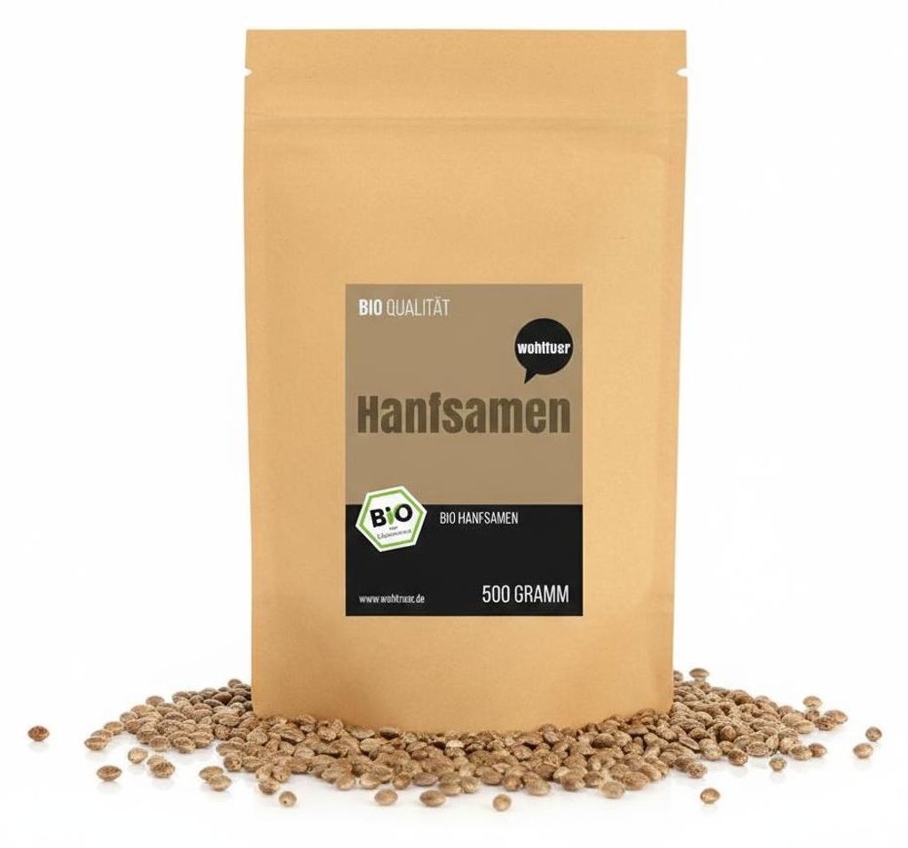 Wohltuer  Hanfsamen ungeschält - 1000g Produktbild 
