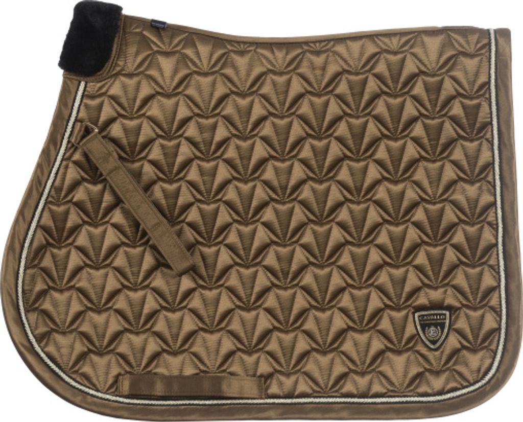 Cavallo Lyana Schabracke in Diamant-Optik dark caramel Premium HW 2024, Größe:DR