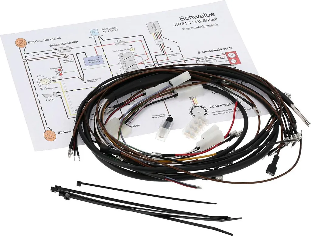 Réparez votre circuit Schwalbe KR51/1 avec le faisceau 12V Vape Zadi