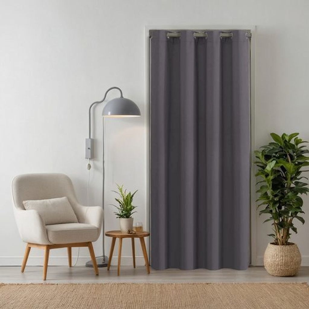 tinycurtains Türvorhang 195x150cm mit Teleskopstange Produktbild 