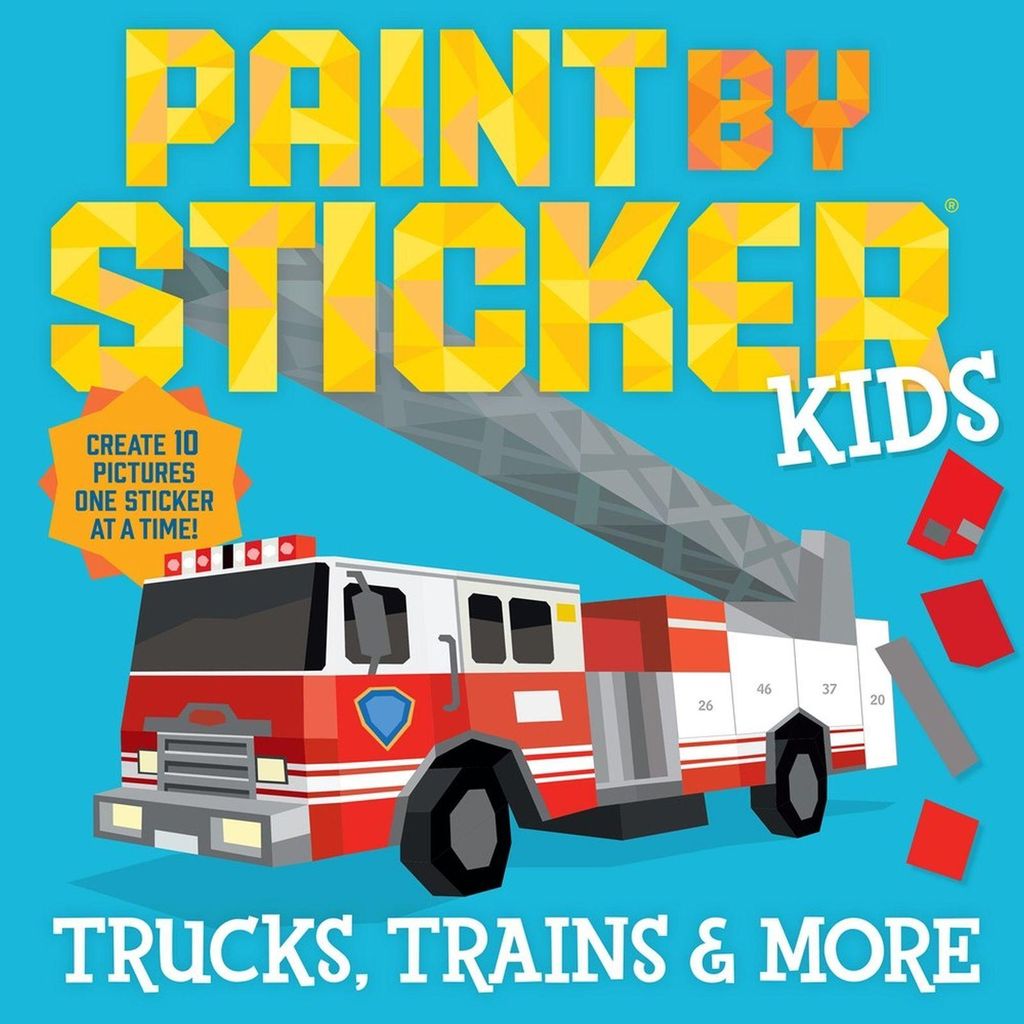 Paint by Sticker Kids: Trucks, Züge und mehr