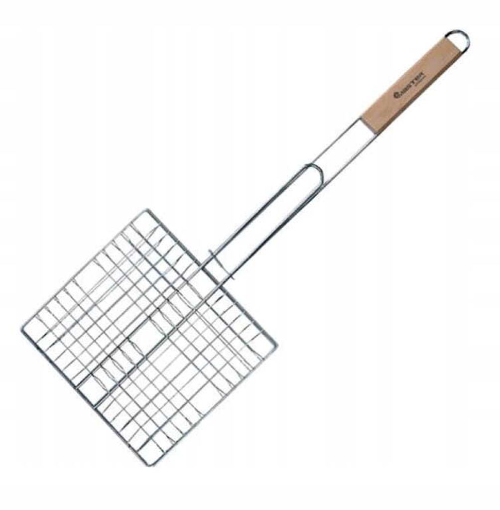 Griglia per barbecue per grigliare carne e pesce con manico Immagine del prodotto 