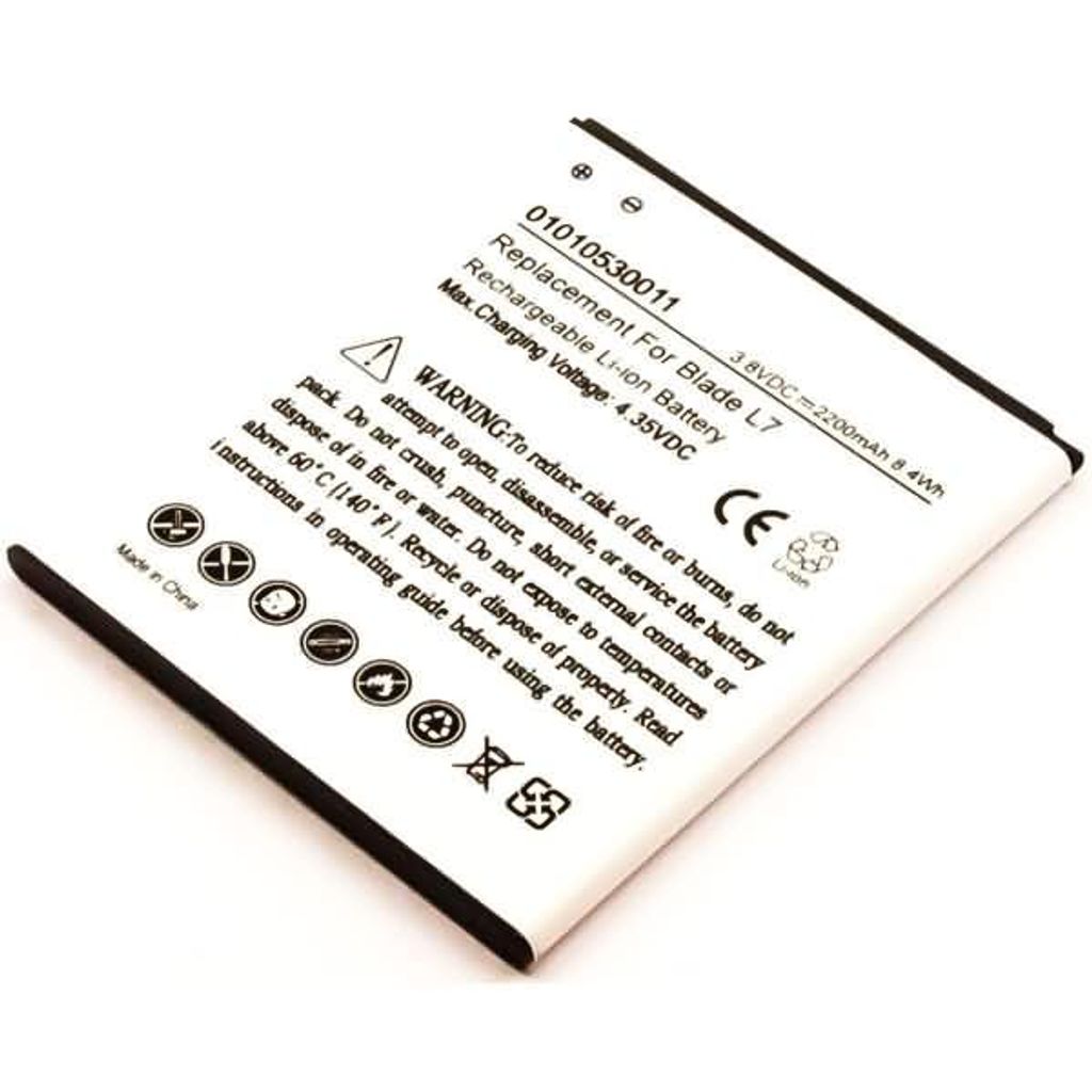 Akku für Zte Blade L7 Li-Ion 3,8 Volt 2200 mAh schwarz