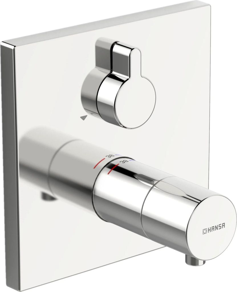 Hansa Varox Pro Fertigmontage-Set für Wanne/Brause, Rosette eckig, chrom, 1 Stk.