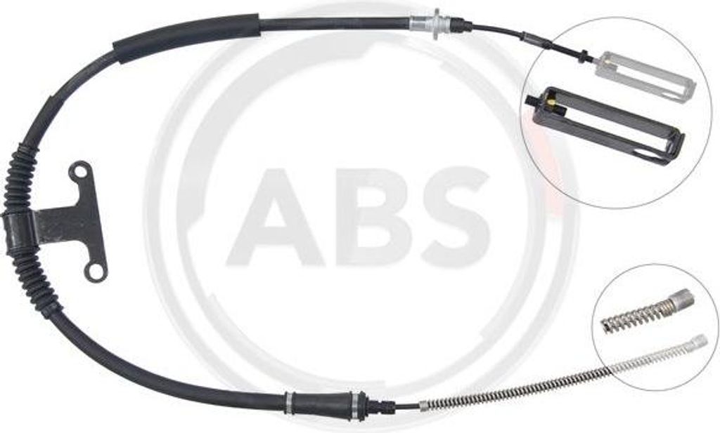 A.B.S. K17445 Seilzug, Handbremse OE 0K58A44420 kompatibel mit Carnival