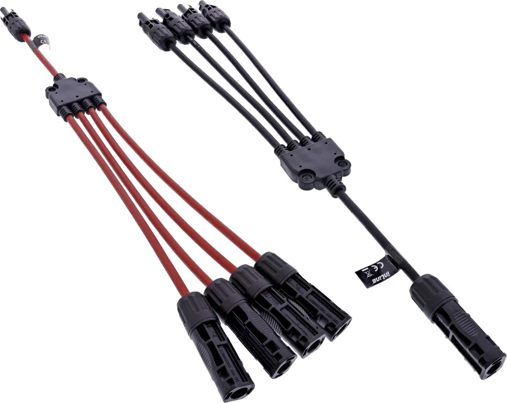 InLine 95040 Splitter Solare per Camper e Barche - 4 Vie 0.42m IP68 - 2