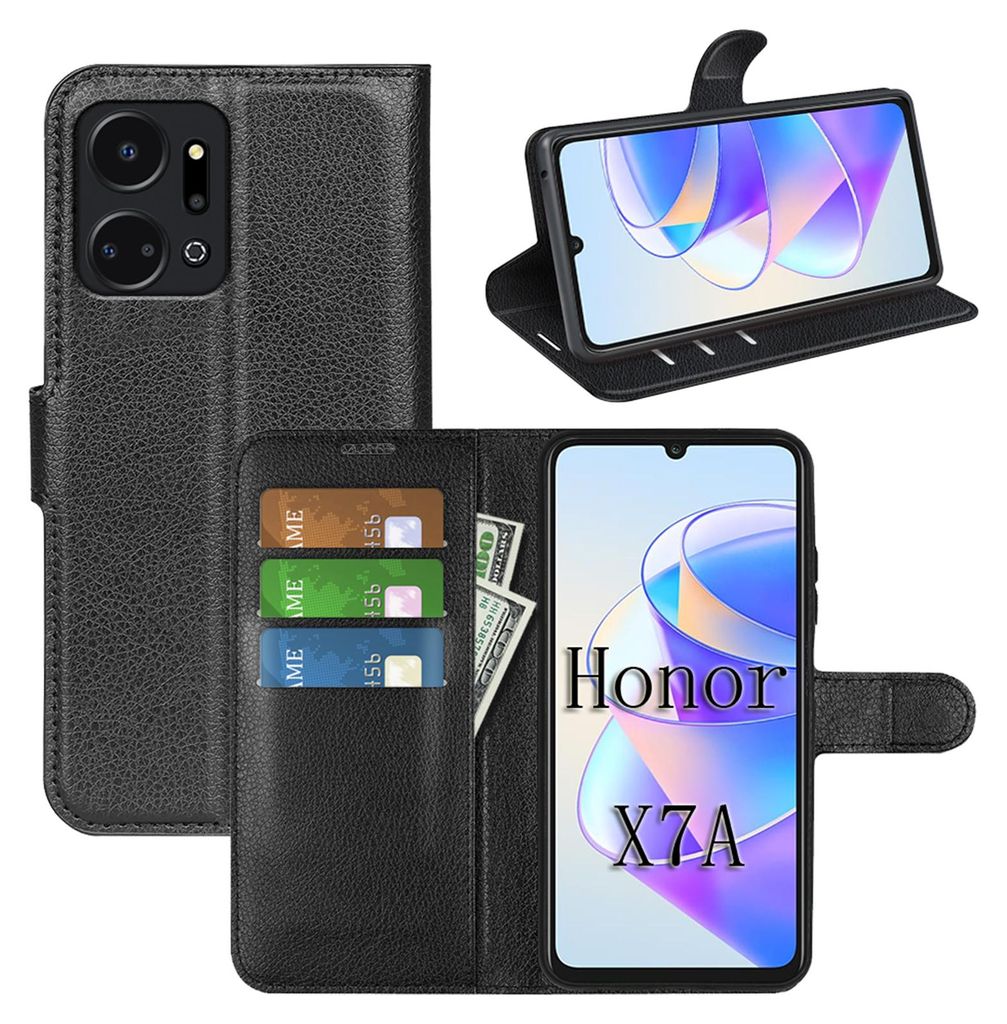 Handy Tasche Honor X7A Hülle Wallet Case Handyhülle Flip Case Schtz Cover Etui
