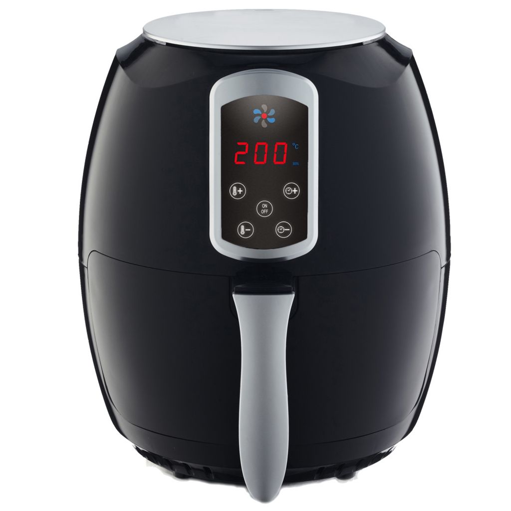 Heiß Luft Fritteuse 1400 W Cool Touch Ofen Fritöse Haushalt 3,6 L Behälter Timer 