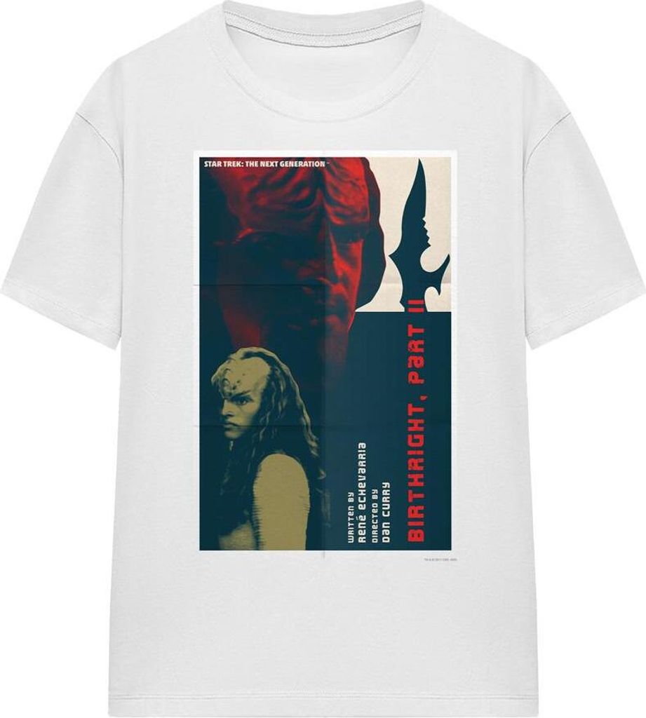 Star Trek - "The Next Generation Season 6 Episode 17" T-Shirt für Herren/Damen Uni TV16556 (L) (Weiß)