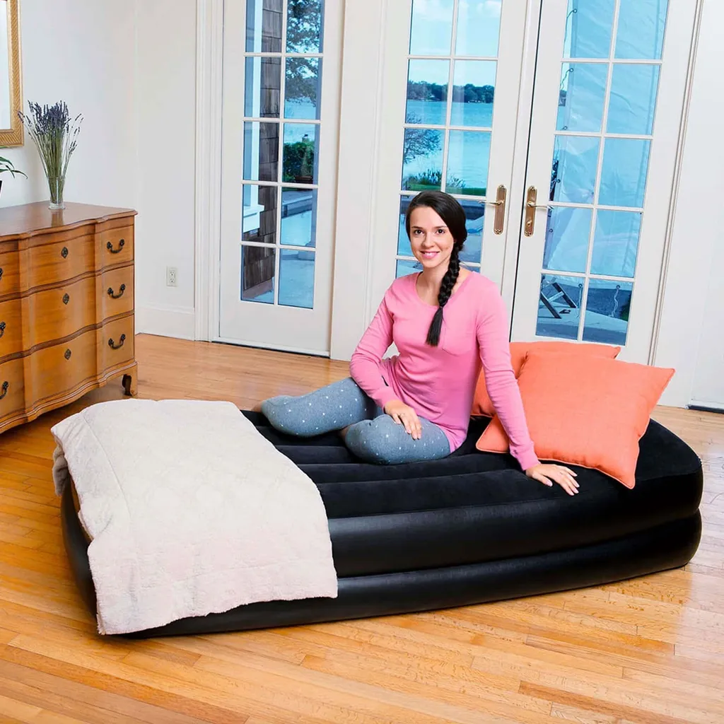 Matelas Gonflable d'Appoint pour Invités avec Pompe Électrique Rapide - 36