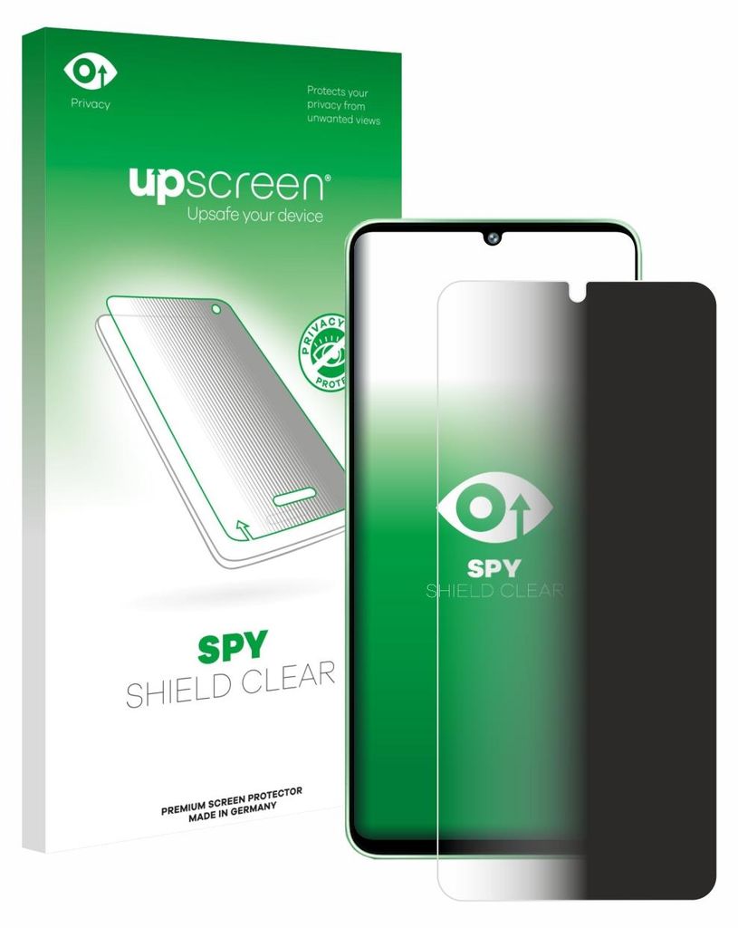 Für Samsung Galaxy F70e Sichtschutzfolie Schutzfolie upscreen Anti-Spy Privacy Sichtschutz Blickschutz Display Schutz Folie Blaulichtfilter