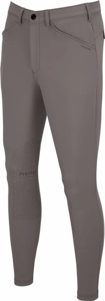 Culotte d'équitation Pikeur New Rodrigo homme fond peau gris acier taille 46
