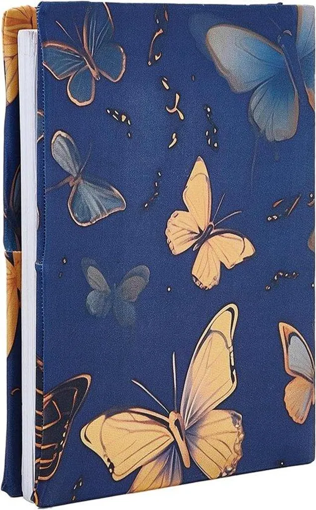 Protège-livre ajustable à motif papillon couverture de protection souple