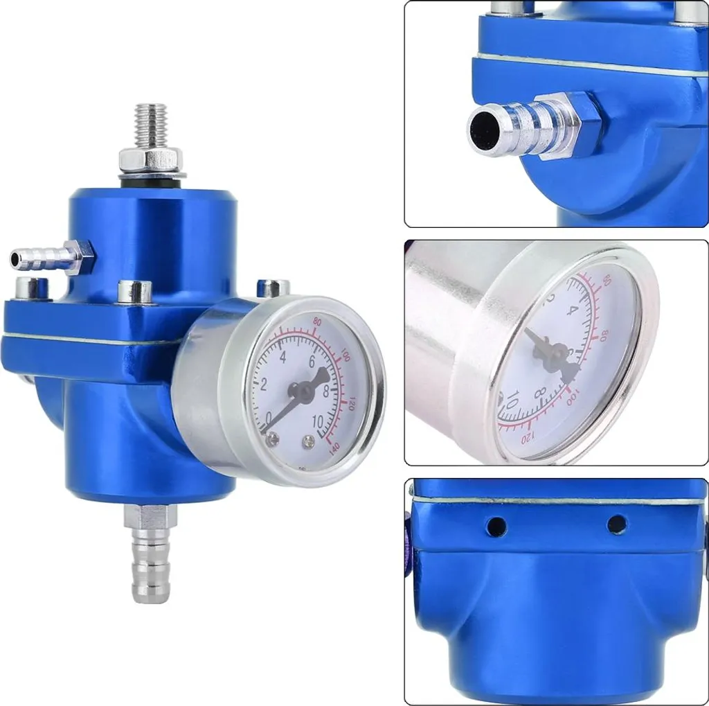 Kit de régulation de carburant ajustable avec manomètre 140 PSI