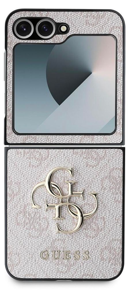 Guess GUHCZF64GMGPI Z Flip6 F741 różowe skórzane etui Zdjęcie produktu 