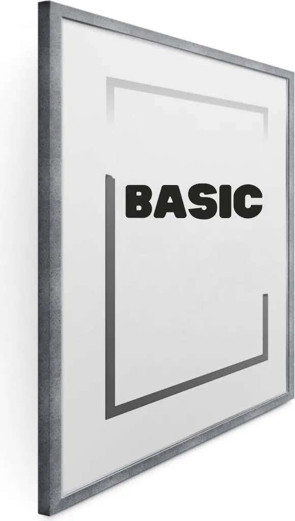 Cadre Photo 61x91,5 cm MDF BASIC Effet Béton - Finition Robuste et Épurée - 3