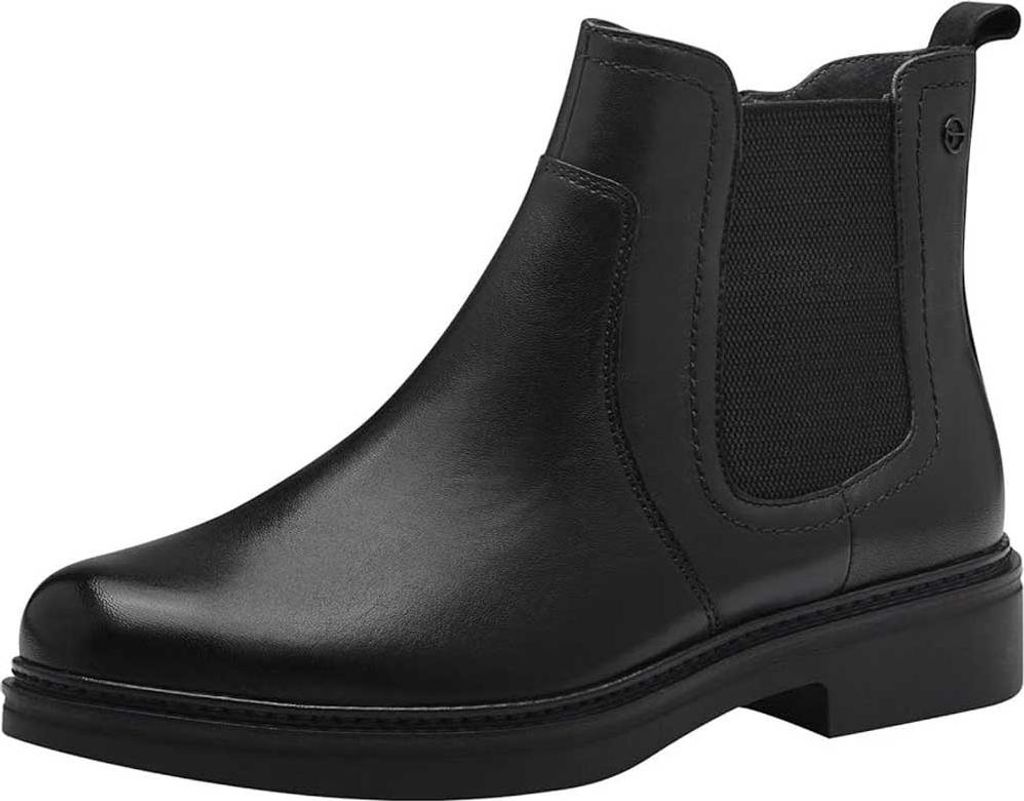 Tamaris Comfort Chelsea Boots - Schwarz Leder : 37 : Normal Größe: 37 Weite: Normal