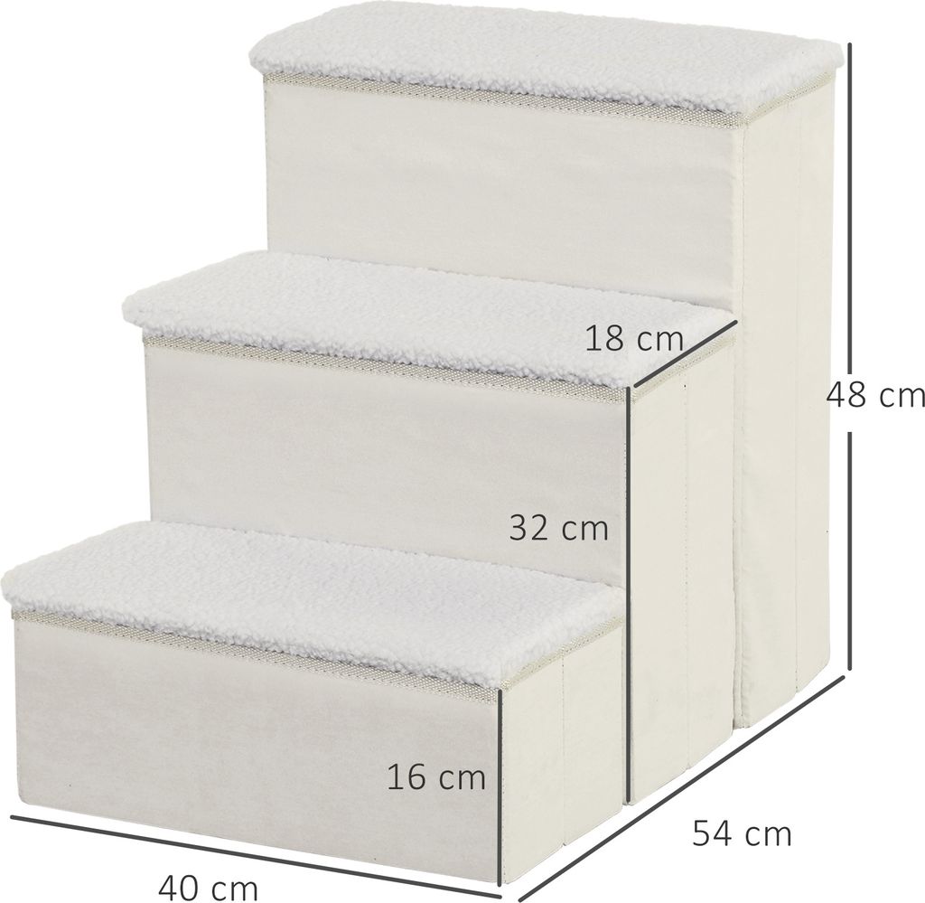 Schody pro domácí mazlíčky D06-068WT, skládací, 3 stupně, s Obrázek produktu 7