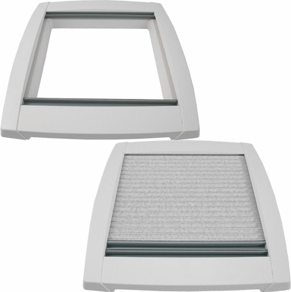 Innenrahmen für MPK Dachluke Dachfenster Dachhaube 40 x 40 cm Wohnwagen Wohnmobil Caravan mit Doppelplissee signalweiß