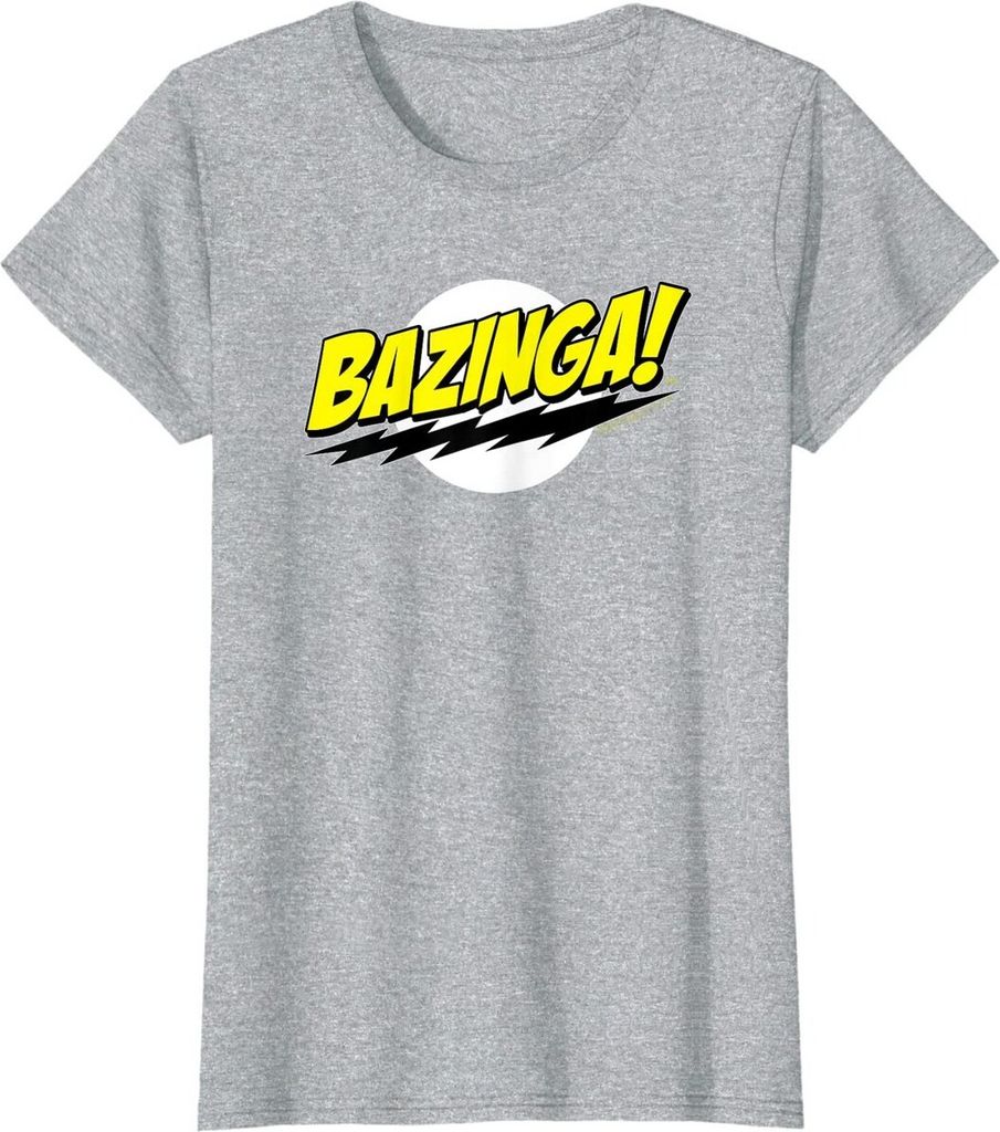 The Big Bang Theory - "Bazinga" T-Shirt für Damen BI548 (L) (Grau)