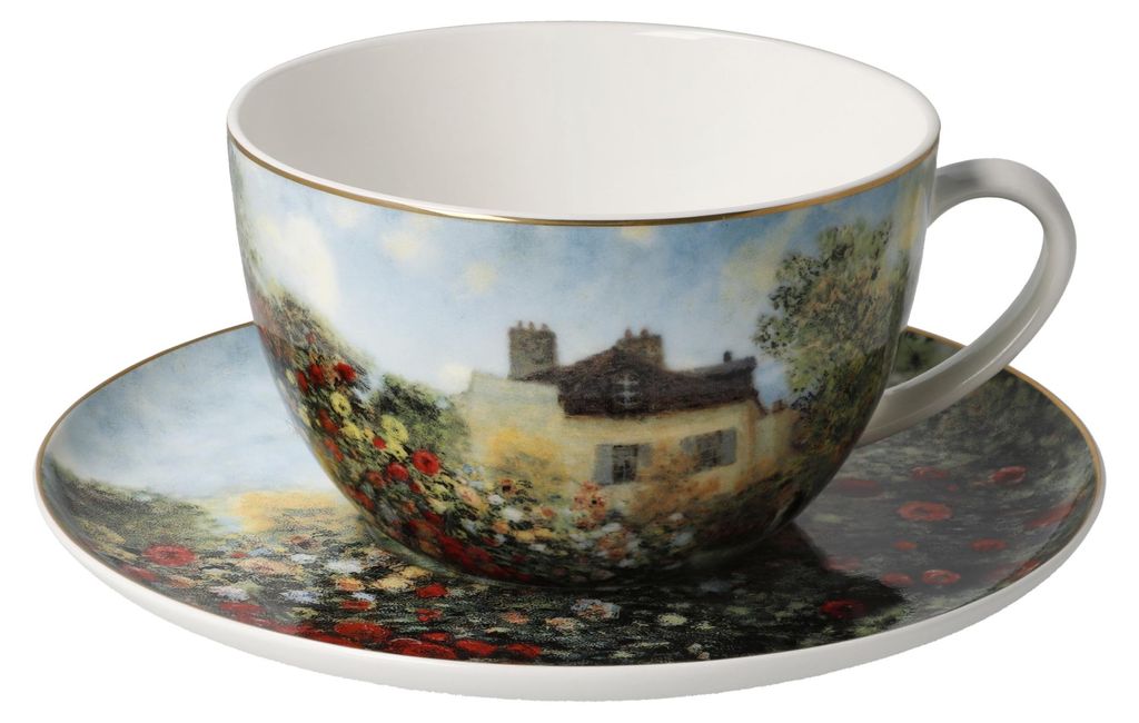 Goebel Milchkaffeetasse Claude Monet - Das Künstlerhaus, Tasse, Kaffeetasse, Teetasse, Fine Bone China, 67075021