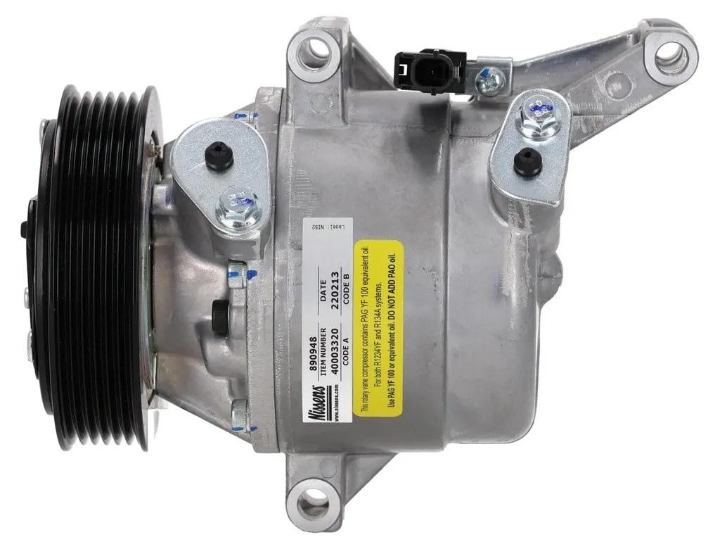 Compresseur de Clim DKV09Z Nissens pour Mazda 2 et CX-3 Gaz R1234yf
