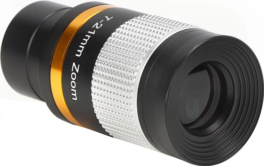 Oculaire Télescope Astronomique 7-21 mm Zoom Continu 31,7 mm Argent