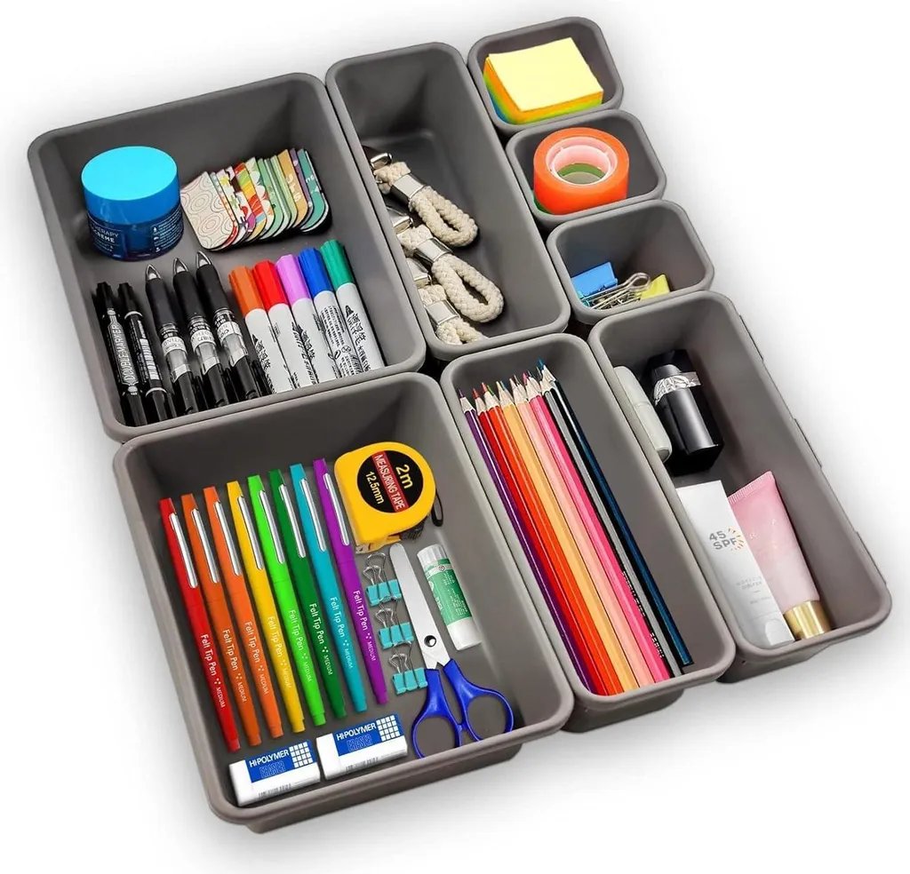 Offerta Set Organizer Cassetti: Scatole Portaoggetti e Divisori in Promo - 1