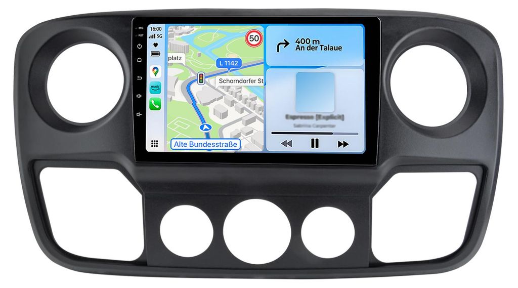 10 Zoll 6+128GB Android Autoradio für Renault Master Nissan Produktbild 
