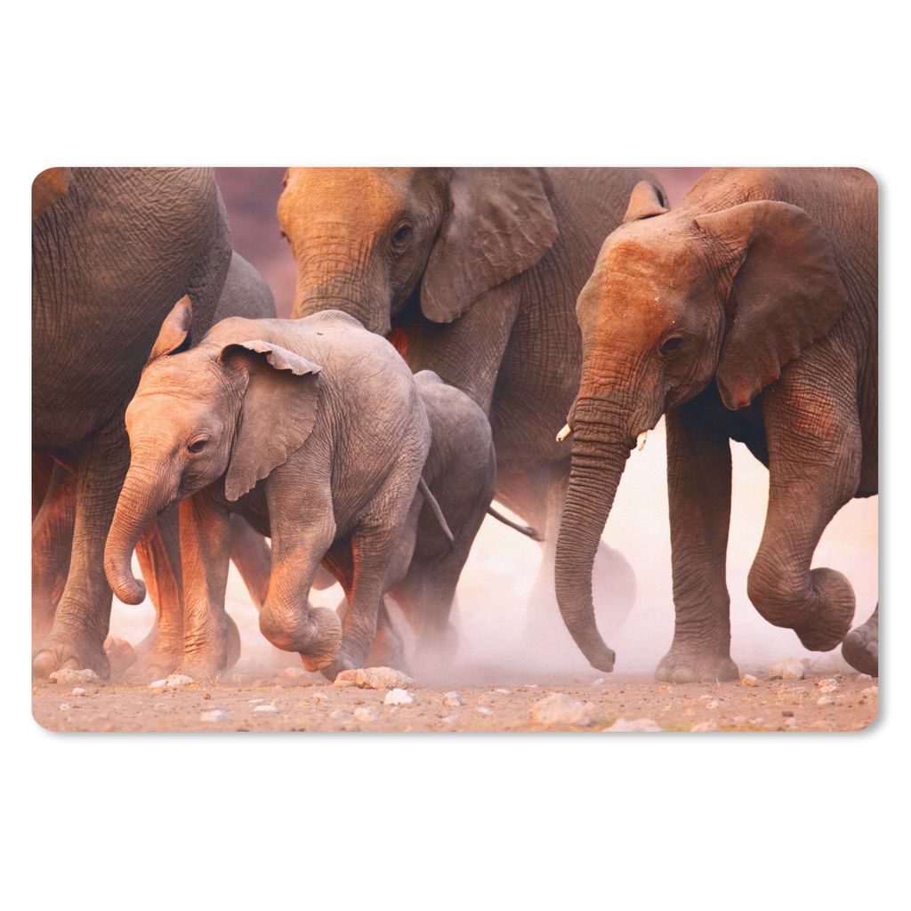 MuchoWow® Mauspad Mousepad Elefant - Tiere - Stoff 27x18 cm Produktbild 