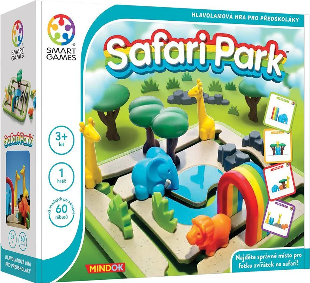 Jeu de Voyage Enfant SMART Parc Safari : Occupez-les Intelligemment