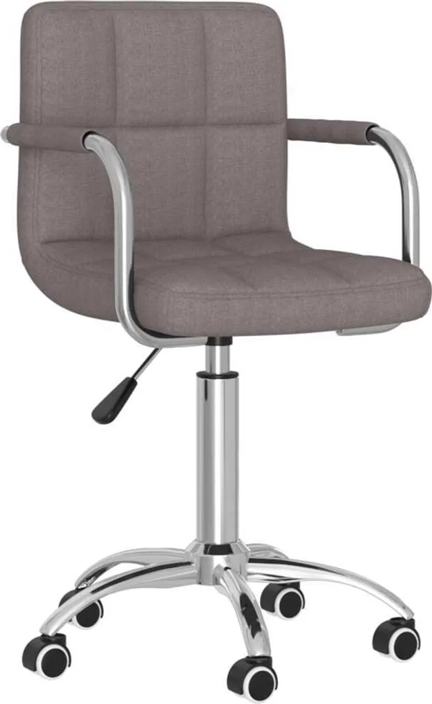 Sedia da Pranzo Girevole Taupe Octo9315874 - Comfort in Tessuto