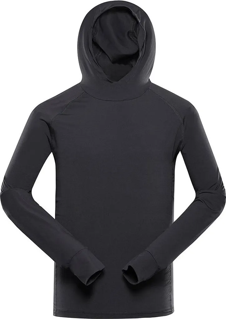 Sweatshirt à capuche Izar Noir pour Homme en coton Alpine Pro M