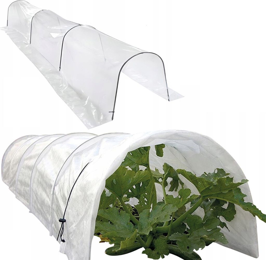 Mini Garten Gewächshaus Folie Tunnel Gartenstangen Folie Produktbild 1
