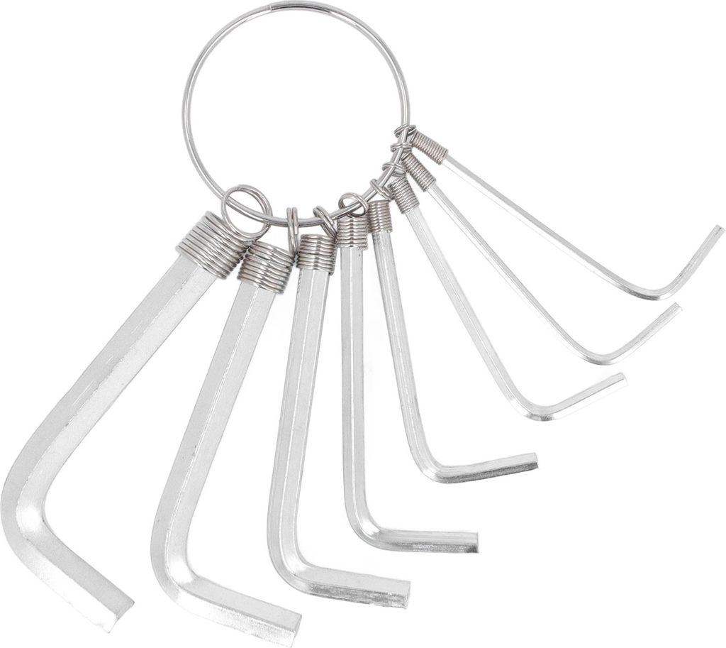 8-teiliger Sechskantschlüsselsatz, metrisch 1,5 2 2,5 3 3,5 4 5 6 mm, Chromstahl, Handwerkerwerkzeug