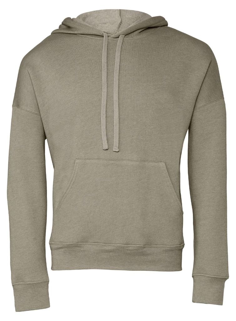 Bella + Canvas - Hoodie zum Überziehen für Herren/Damen Unisex FK2744 (XL) (Heide-Steingrau)